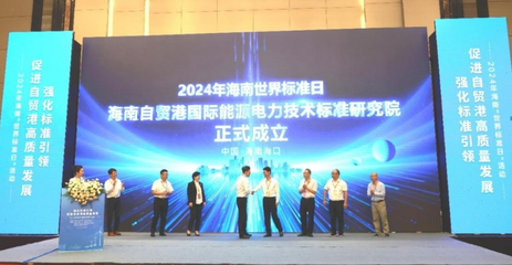 海南自贸港国际能源电力技术标准研究院成立 新材料技术推广服务助力绿色转型